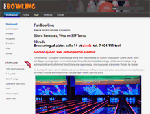 Tablet Screenshot of funbowling.ee